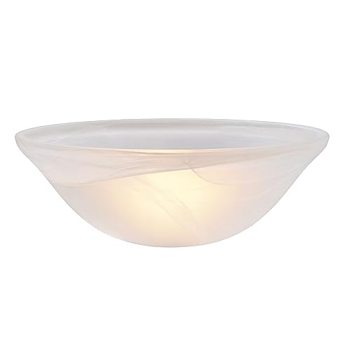23147 11A Replacement Alabaster Glass Shade for Medium Base Socket Torchiere Lamp