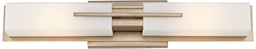 Midtown 23 1 2" Wide Burnished Brass Modern Bath Wall 2