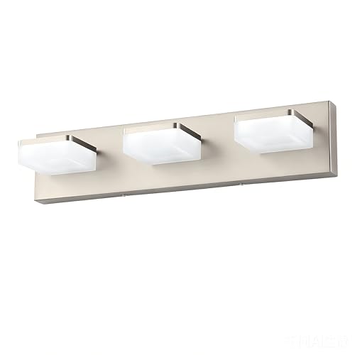 Brushed Nickel Vanity Lights for Bathroom (3 Count)