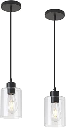 Black Pendant Light Fixture for Kitchen Island