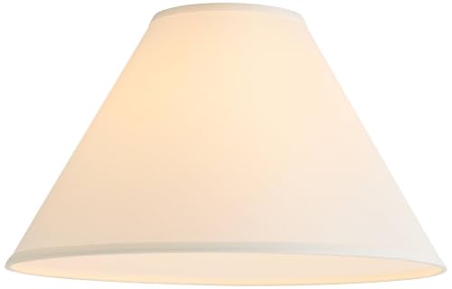 Pre Assembled Denni Large White Linen Chimney Lamp Shade 6x17x11.5