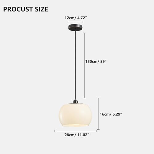 White Globe Ceiling Hanging Light Mid Century Ceiling Fixtures