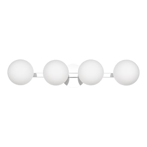 Chrome Globe Bathroom Vanity Light Fixtures