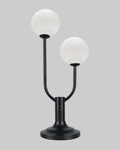 Modern Globe Table Lamp for Bedroom Dimmable Round Ball Lamp