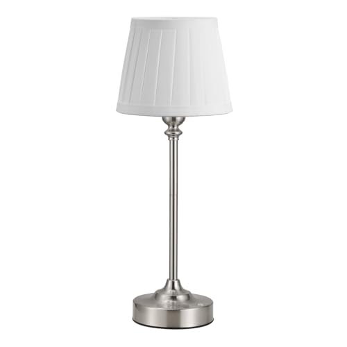 Cordless Table Lamp Rechargeable Silver