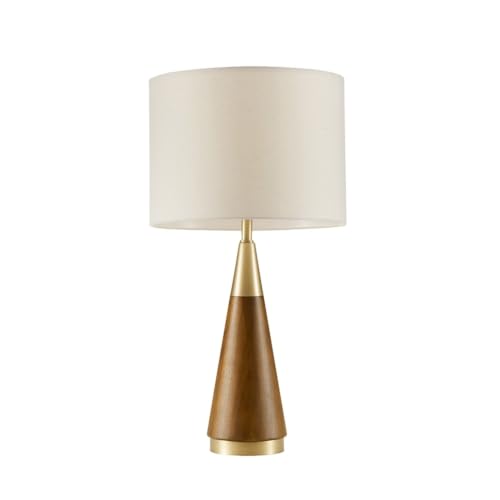Chrislie Gold White Mid Century Modern Table Lamp