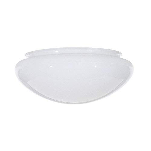 50-330 9.5-Inch Replacement Mushroom Glass Shade, 7-7/8 Inch Fitter, White (50/330)