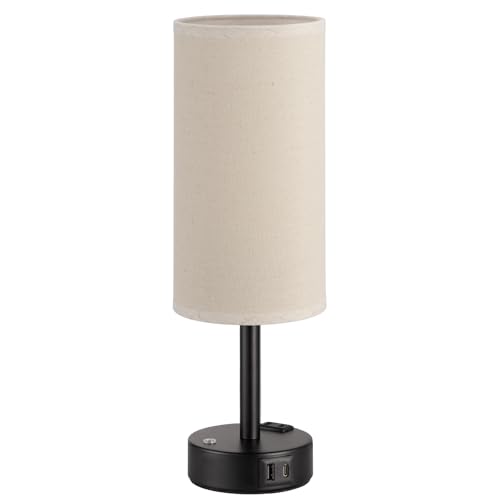 Beige Touch Bedside Lamp for Bedroom
