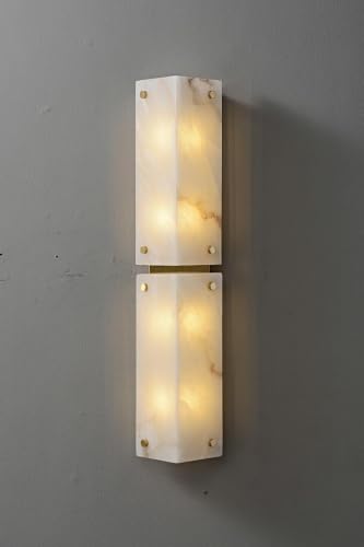 12 inch Triangular Alabaster Wall Sconces