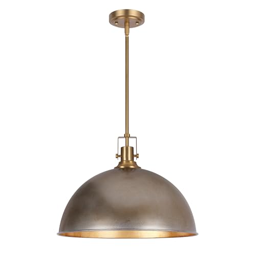 18 Inch Antique Silver Large Pendant Light Kitchen Island