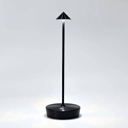 Cordless Rechargeable Led Table Lamp Battery Operated Light Black