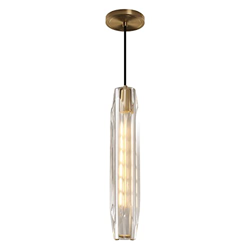 Lighting Modern Crystal Pendant Lights Kitchen Island Gold Pendant Light Bubble Glass Hanging Light Fixture Brushed Brass Ceiling Hanging Lighting Fixture for Dining Room Living Room