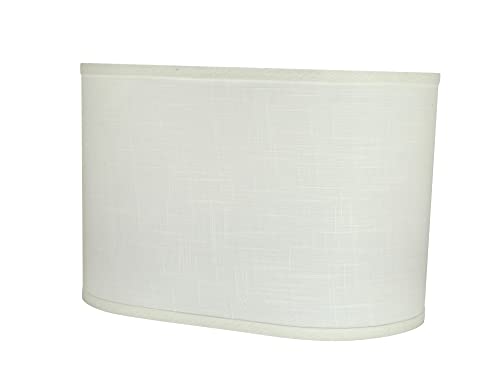 37051A Transitional Oval Hardback Shaped Spider Construction Lamp Shade in Off