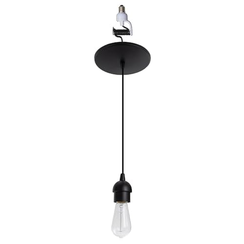 Worth Home Matte Black Pendant Recessed Can Conversion Kit Adapter Only