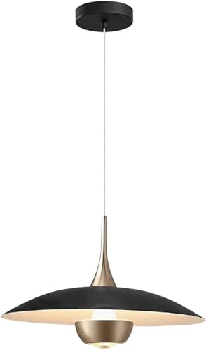 Lighting Modern Black Metal Pendant Lamp Brass Gold Kitchen Island Pendant Light Industrial Matt Black Barn Pedant Lighting Adjustable Retro Vintage Farmhouse Hanging Dining Lights Fixture