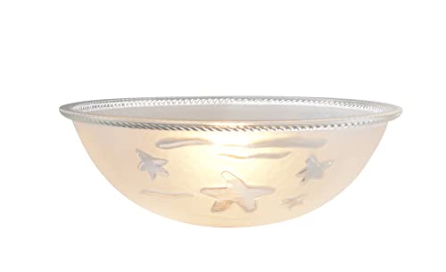 23150 11A Replacement Clear & Sandblasted 2 Tone Glass for Torchiere Lamp