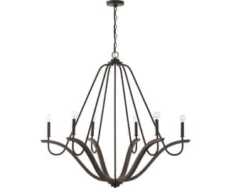 447662CK Clive Farmhouse Handcrafted Mango Wood Chandelier