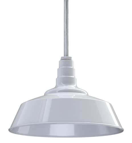 Industrial Pendant Light 20 Inch Extra Large Steel Warehouse Dome
