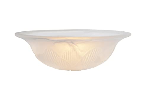 23151 11A Replacement Alabaster Glass Shade for Medium Base Socket Torchiere Lamp