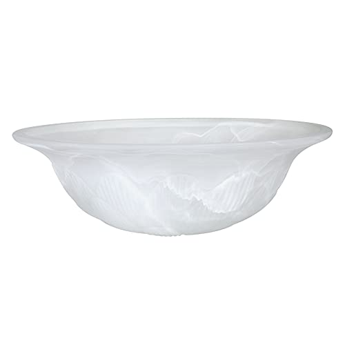 23151 11A Replacement Alabaster Glass Shade for Medium Base Socket Torchiere Lamp
