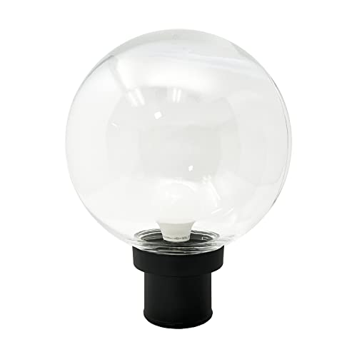 12" Clear Post Globe Combo