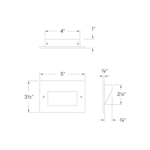 Taper 12V Integrated LED Horizontal Step Light