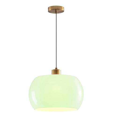 Modern Farmhouse Ceiling Pendants Sage Glass Hanging Light