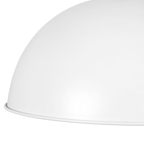 13 Inch White and Gold Metal Pendant Light Kitchen Island
