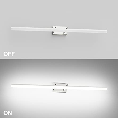 48 inch LED Vanity Lights Adjustable Bathroom Wall Light Fixtures Bathroom Lighting Fixture Over Mirror Chrome Modern Vanity Lighting 5500K
