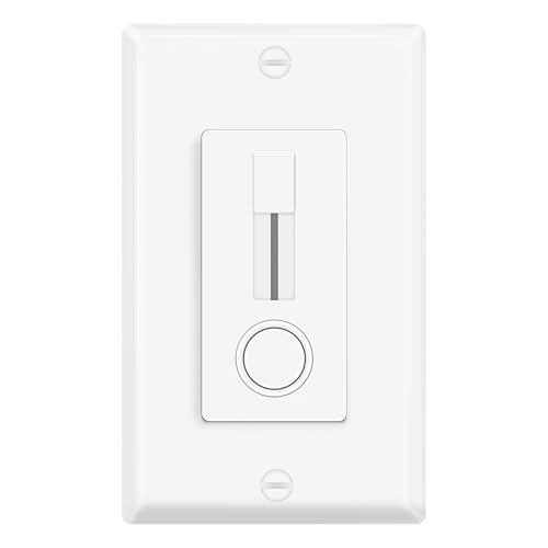 1 Pack LED Slide Dimmer Switch No Neutral Wire Required