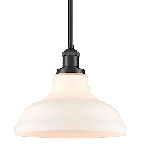 Black Opal Glass Pendant Light