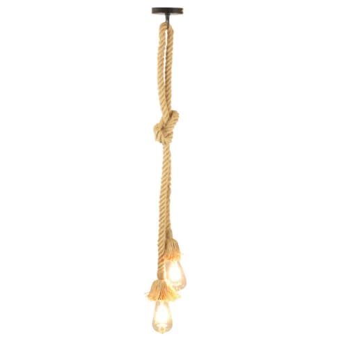 E27 Hemp Rope Pendant Light