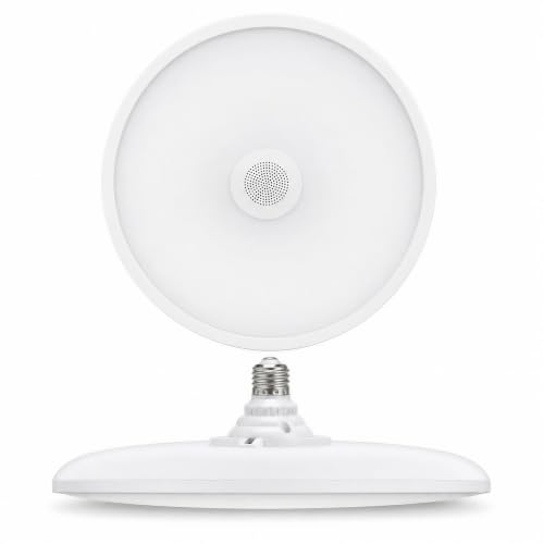 Bathroom LED Music Ceiling Light Fixture with Bluetooth Speaker