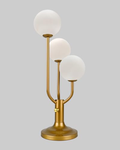Globe Table Lamp for Bedroom Dimmable Modern Round Ball Lamp