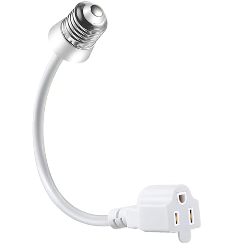 1 Pcs 3 Outlet Light Socket Adapter