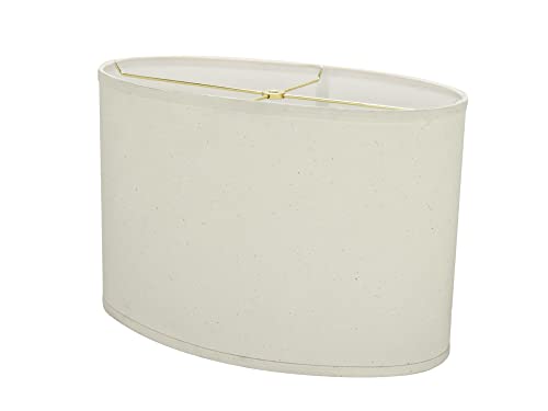 37041A Transitional Oval Hardback Shaped Spider Construction Lamp Shade in Off