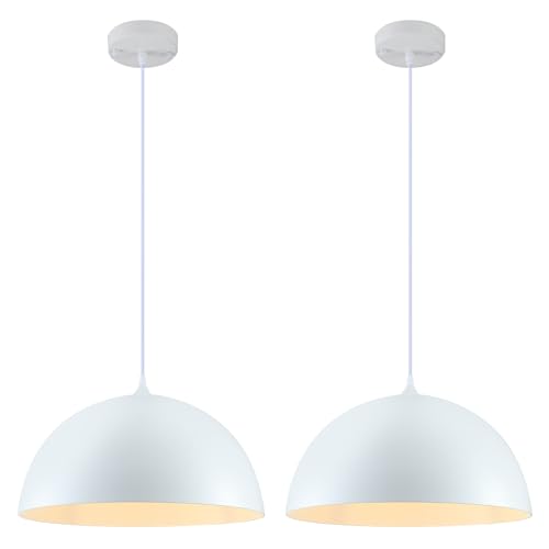 White Large Pendant Light 2 Packs (2 Count)