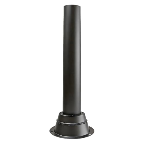 2 Pack Black Outdoor Lamp Post with Base