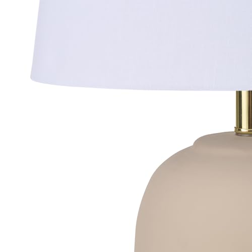 Home 23" Light Pink Ceramic Jar Table Lamp for Bedroom