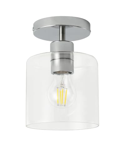 Chrome Semi Flush Mount Ceiling Light