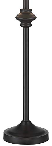 Lynn 26" Tall Buffet Table Lamps Set of 2 Burlap Shade Black Skinny (2 Count)