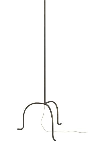 Home 66" Black Wrought Iron Heritage Metal Slim Tripod Standing Floor Lamp for Modern