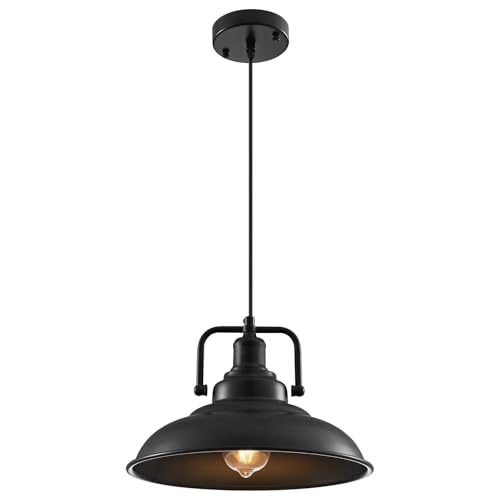 Black Pendant Light 12.5 inches 1 Pack
