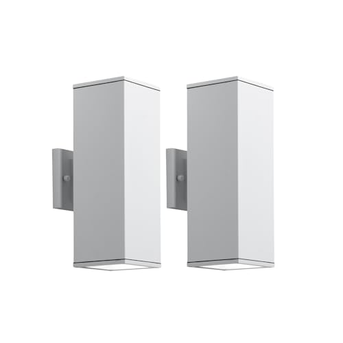 14" Modern Outdoor Porch Light in 2 Lights (2 Count)