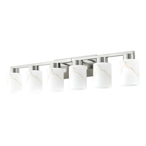 6 Light Bathroom Light Fixtures (6 Count)