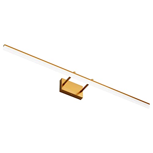 Copper Bathroom Vanity Light 48inch Adjustable Modern LED Vanity Light for Bathroom Gold Lights Fixtures 5500K