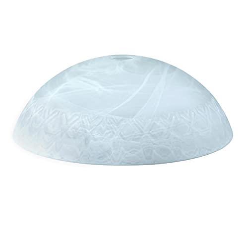 23134 11A Etched Alabaster Shade for Medium Base Socket Torchiere