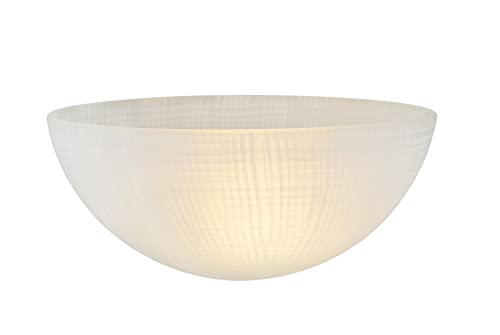 23516-11, Frosted/Fabric Painted Replacement Glass Shade for Medium Base Socket Torchiere Lamp, Swag Lamp and Pendant, 13" Diameter x 5-3/4" High., 13" x 5-3/4"
