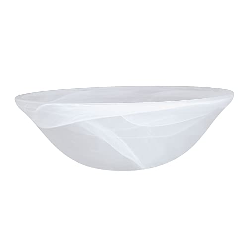 23147 11A Replacement Alabaster Glass Shade for Medium Base Socket Torchiere Lamp