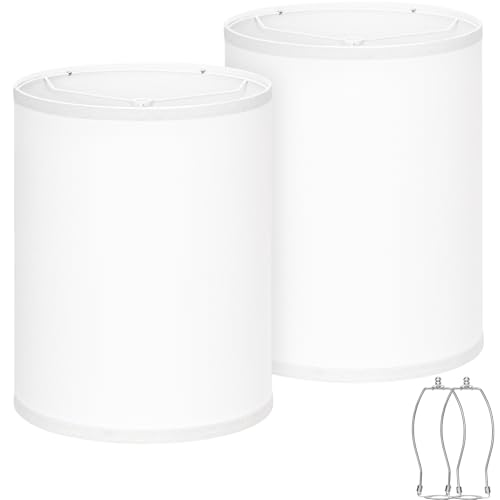 White Tall Lamp Shades Set of 2 (2 Count)